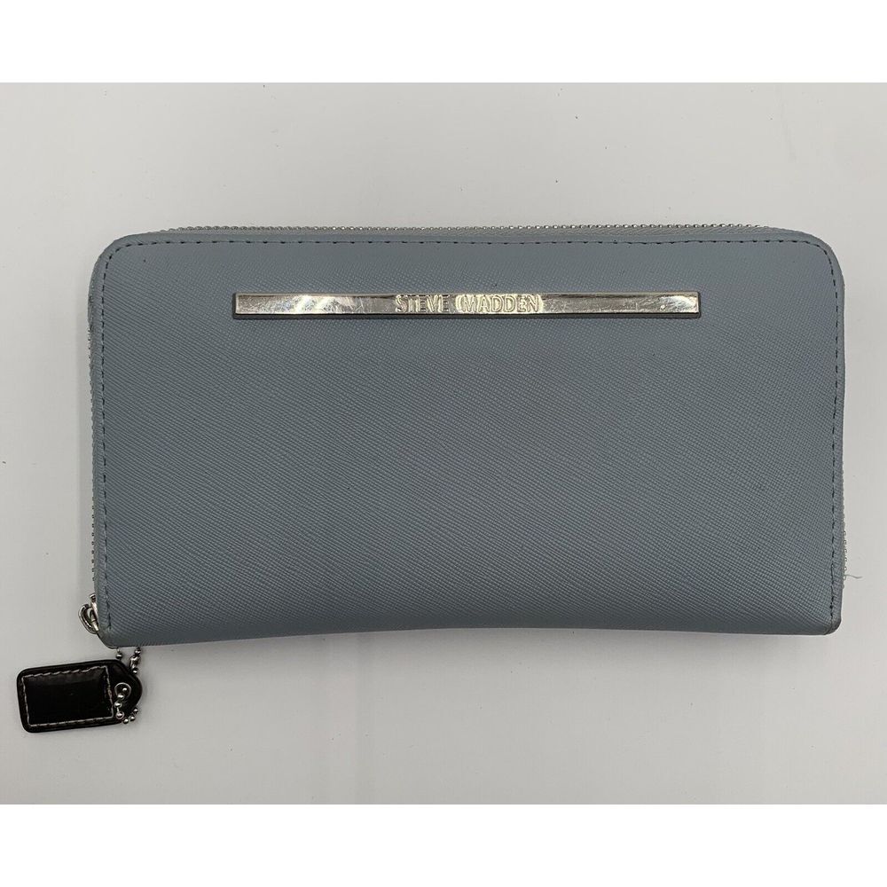 STEVE MADDEN Wallet Wristlet Light Blue No Strap - Picture 1 of 3